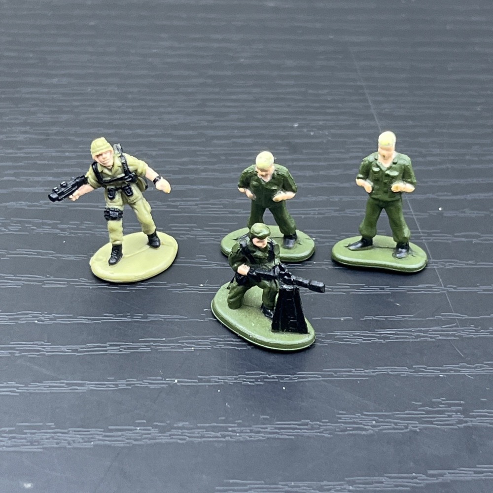 Lot of 6 WWII Army Military Plastic Helmets 1:6 Scale for 12" Action Figures